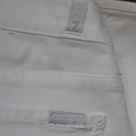 7 For All Mankind, white jeans, size 26 - Picture 2 of 6